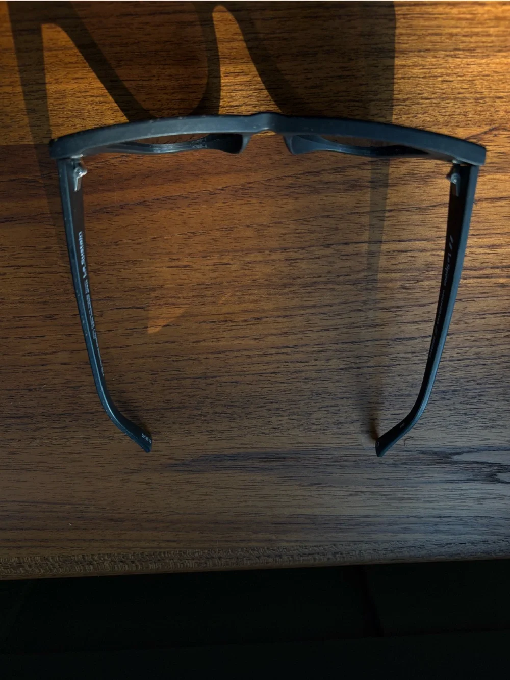 Le Specs Black Cat-Eye Sunglasses with Dark Green Lenses